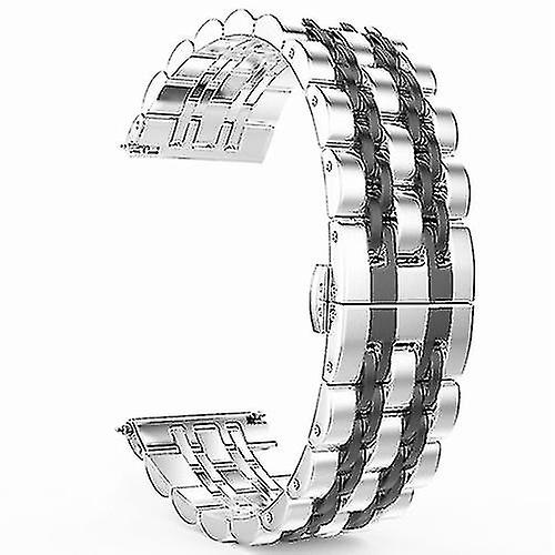 22mm Men Version Seven-beads Steel Replacement Strap Watchband