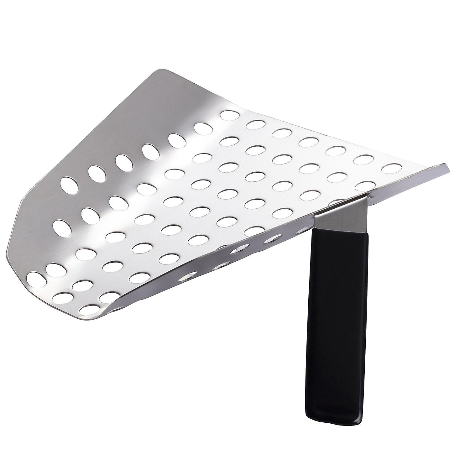 ZHOUBA French Fries Shovel Multiple Holes Single Handle Time-saving Filter Residue Chips Shovel