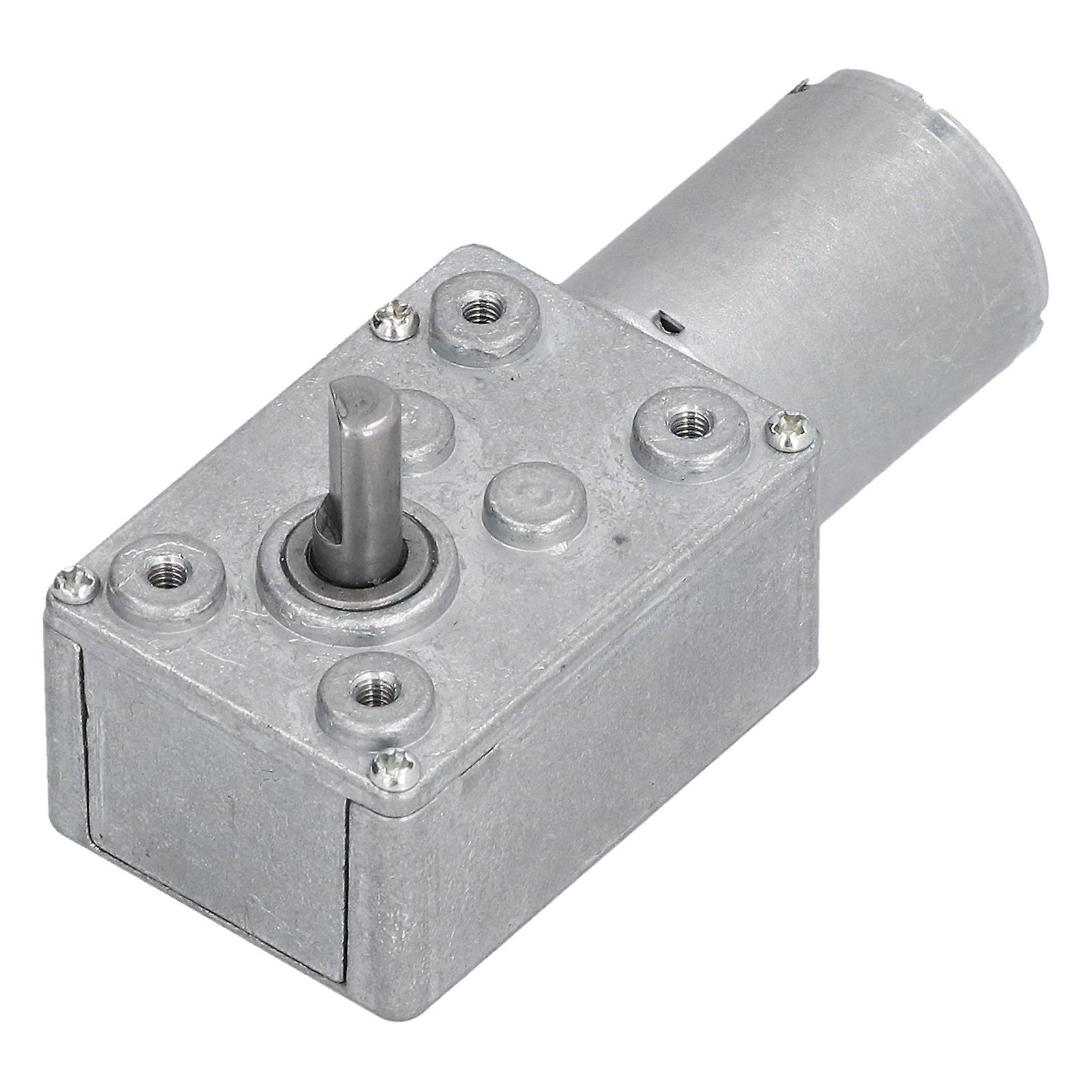 12V DC Motor with 300mA Rated Current, Worm Reducer Shaft Self-Locking for Window Opener