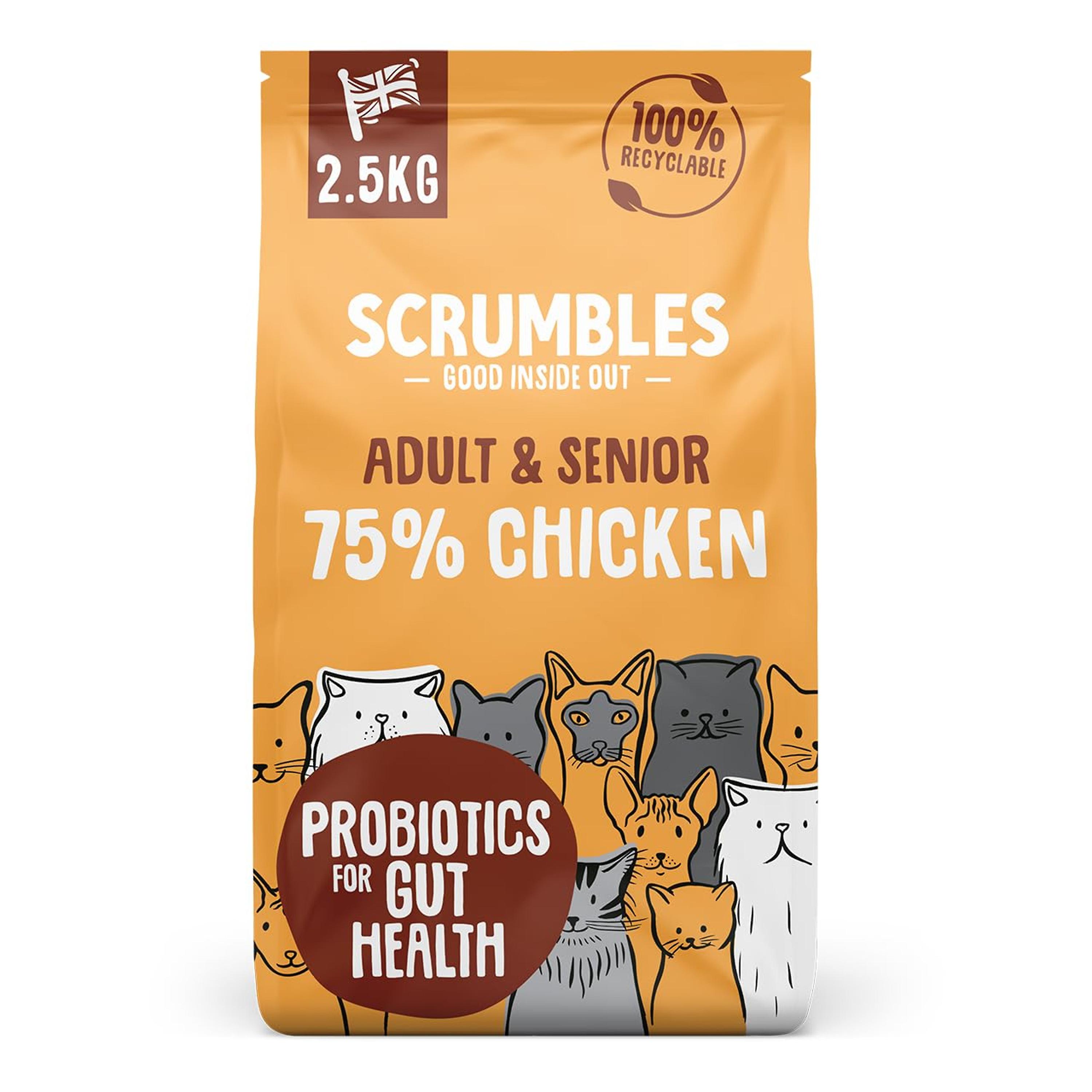 Scrumbles 干猫粮成年鸡肉 2.5 公斤