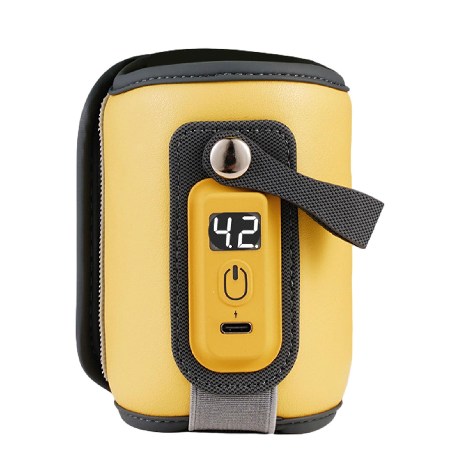 Portable USB Bottle Warmer – LCD Display 5-Level Temperature Control Portable Baby Bottle Warmer Bag