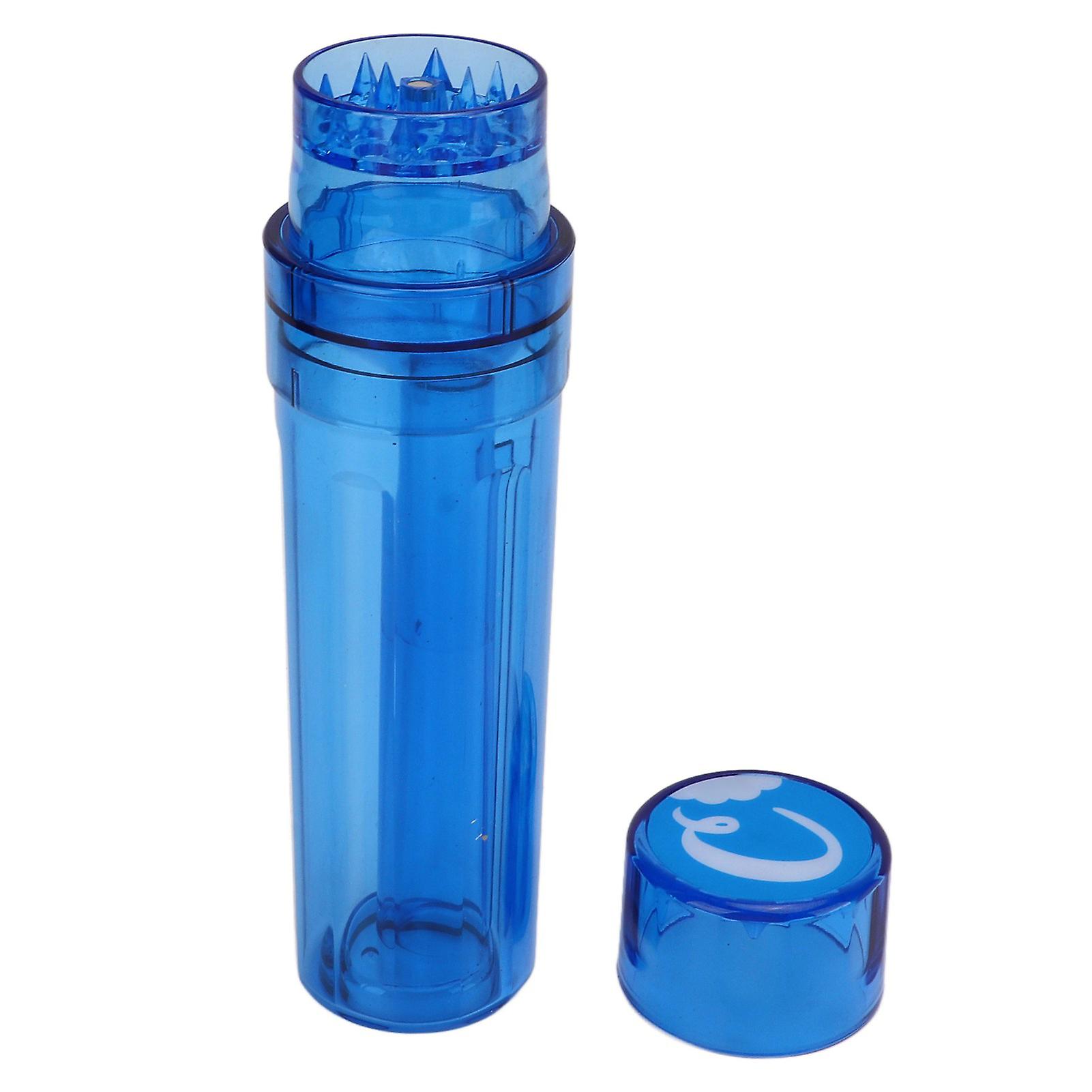Portable Small Transparent Blue Herb Grinder ABS Spice Crusher