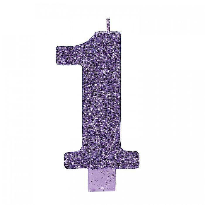 Amscan 1 Glitter Number Candle