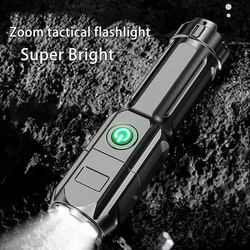 Super Bright Led Tactical Flashlight Zoomable Torch Rechargeable Camping Hiking