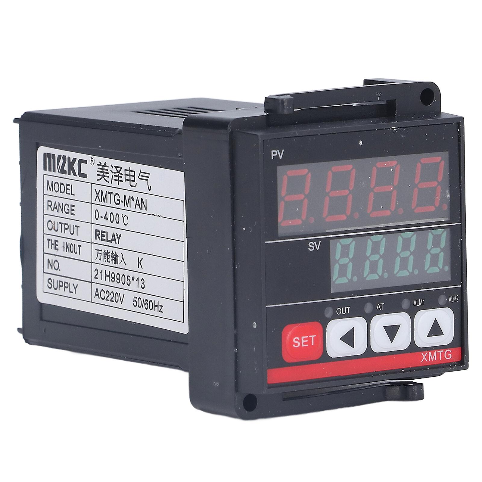 Digital Display Temperature Controller, 0 - 400℃ Adjustable Thermostat, AC for European Market