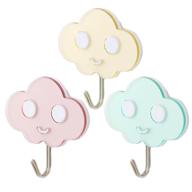 3pcs Plastic Hook For Kitchen Bathroom