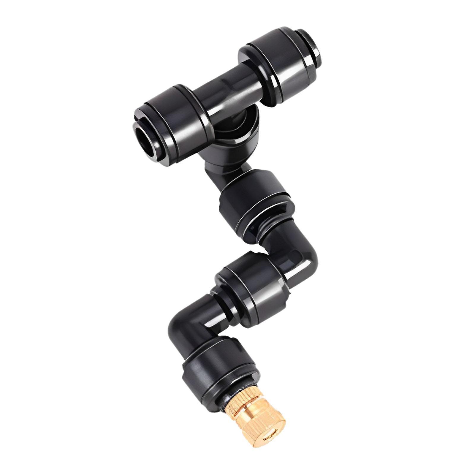 Reptiles Mist Cooling System Nozzle Water Sprayer Connector Single Head 360 Degree Adjustable for Terrarium Tanks Accessory