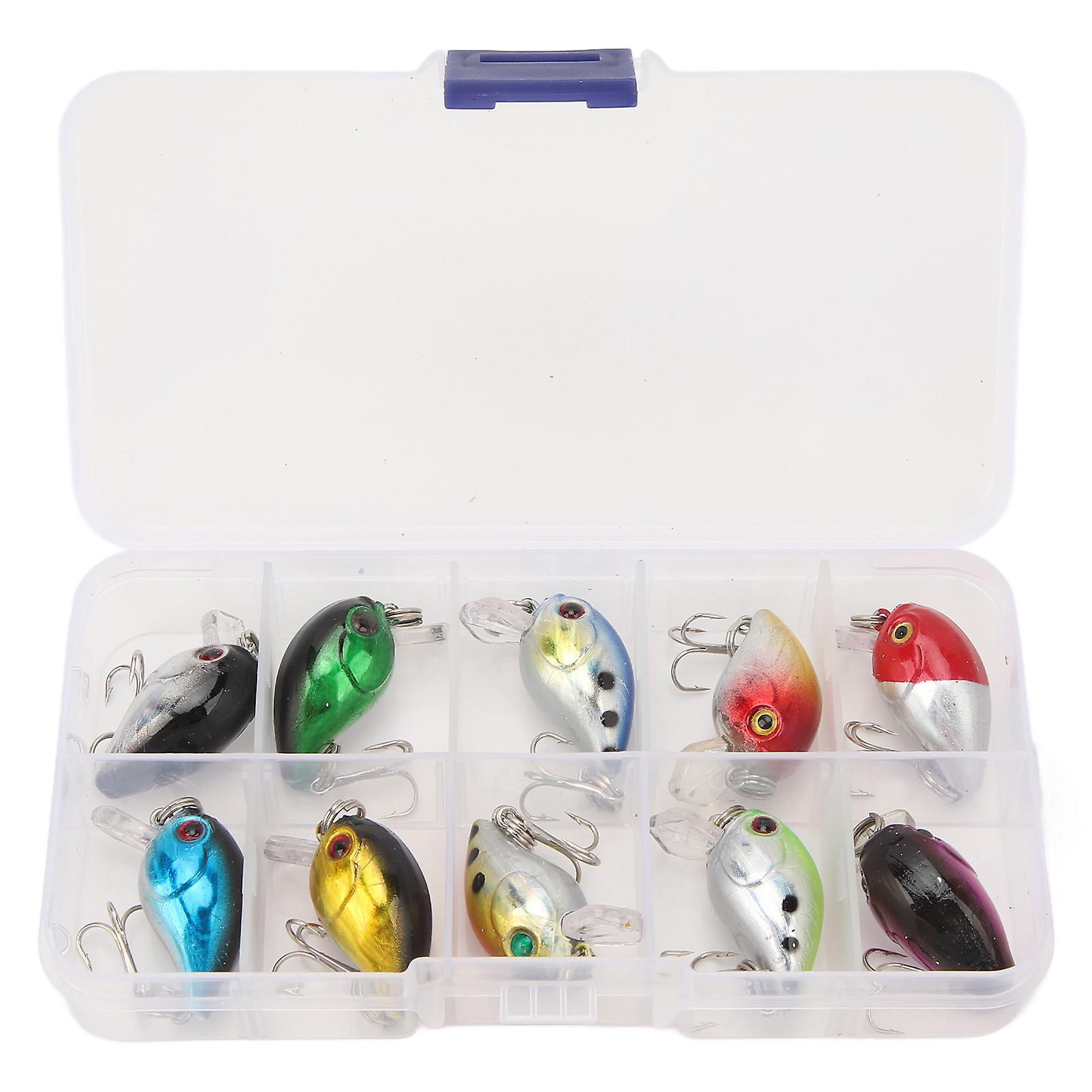 10Pcs Minnow Crankbait Angeln Hartköder Angeln Köder Kit für Salzwasser Süßwasser