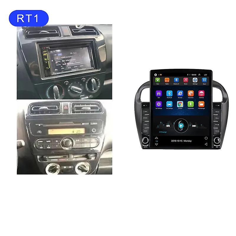 9.7" Android For Mitsubishi Mirage Attrage 2012-2018 Tesla Type Car Radio Multimedia Video Player