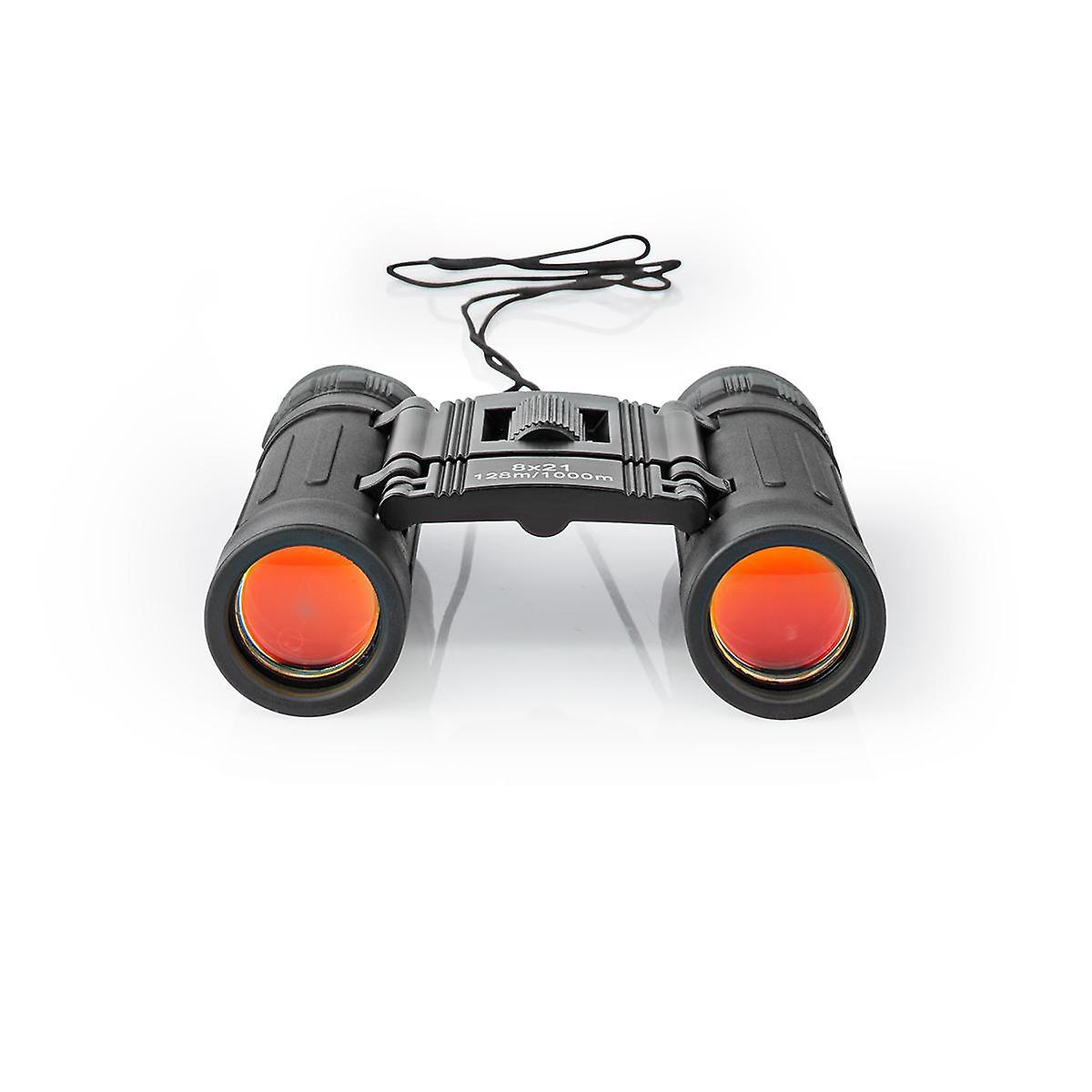 Binocular | Magnification: 8 x | Objective lens diameter: 21 mm | Field of view: 128 m | Suitcase included | Black