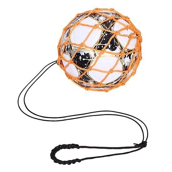 Soccer Ball Net Kicker Football Kick Trainer Nylon Mesh Bag Solo Soccer Kick Practice Training Aid Soccer Return Trainer Net Football Trainer