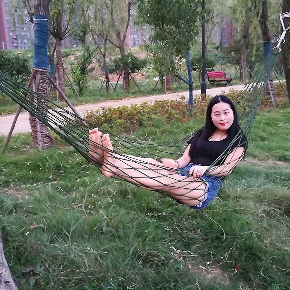 Thicken Ultra Strong High Bearing Weight Outdoor Nylon Nylon Hammock for Travelling