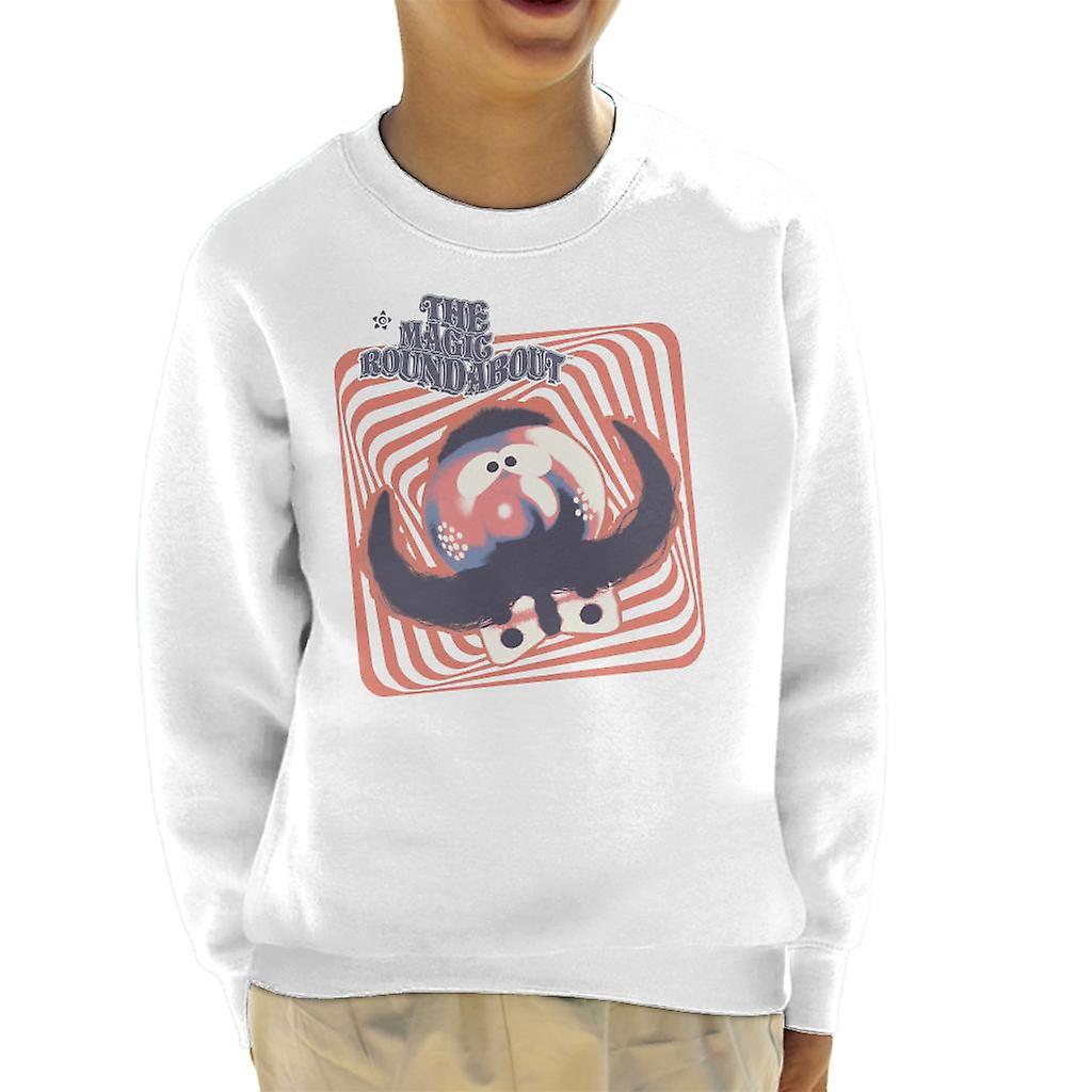 The Magic Roundabout Zebedee Psychedelic Lines Kid's Sweatshirt