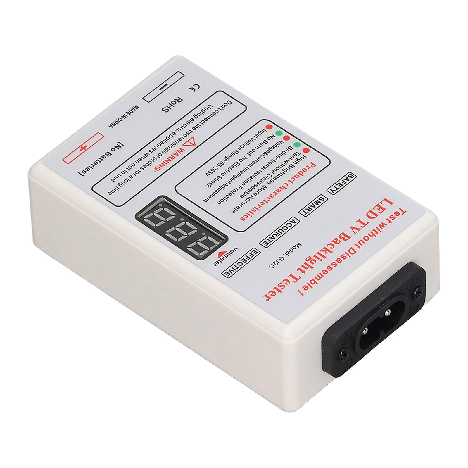 TV Display Backlight Tester LED Light Strip Lamp Beads Brightness Detector 0‑320VDC Output US Plug 85V-265V 