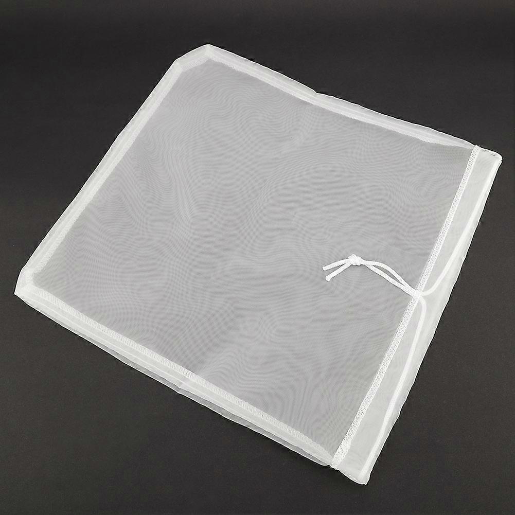 Reusable Nylon Mesh Strainer Bag 30x30cm Nut Milk Filter
