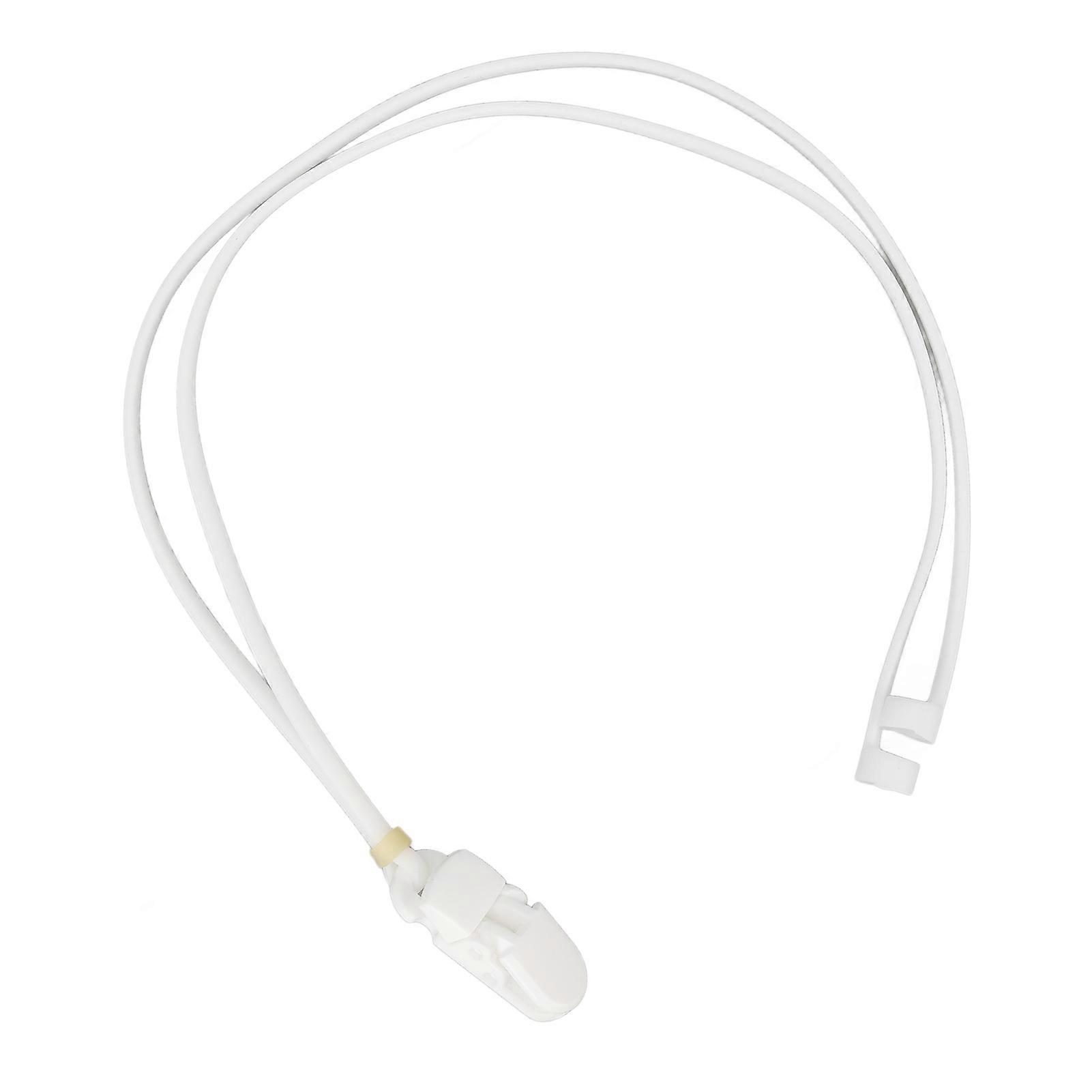 Sound Amplifier Rope Clip Portable Fixed Rope Dropping Prevention Protective Silicone Sound Amplifier Lanyard Clip White