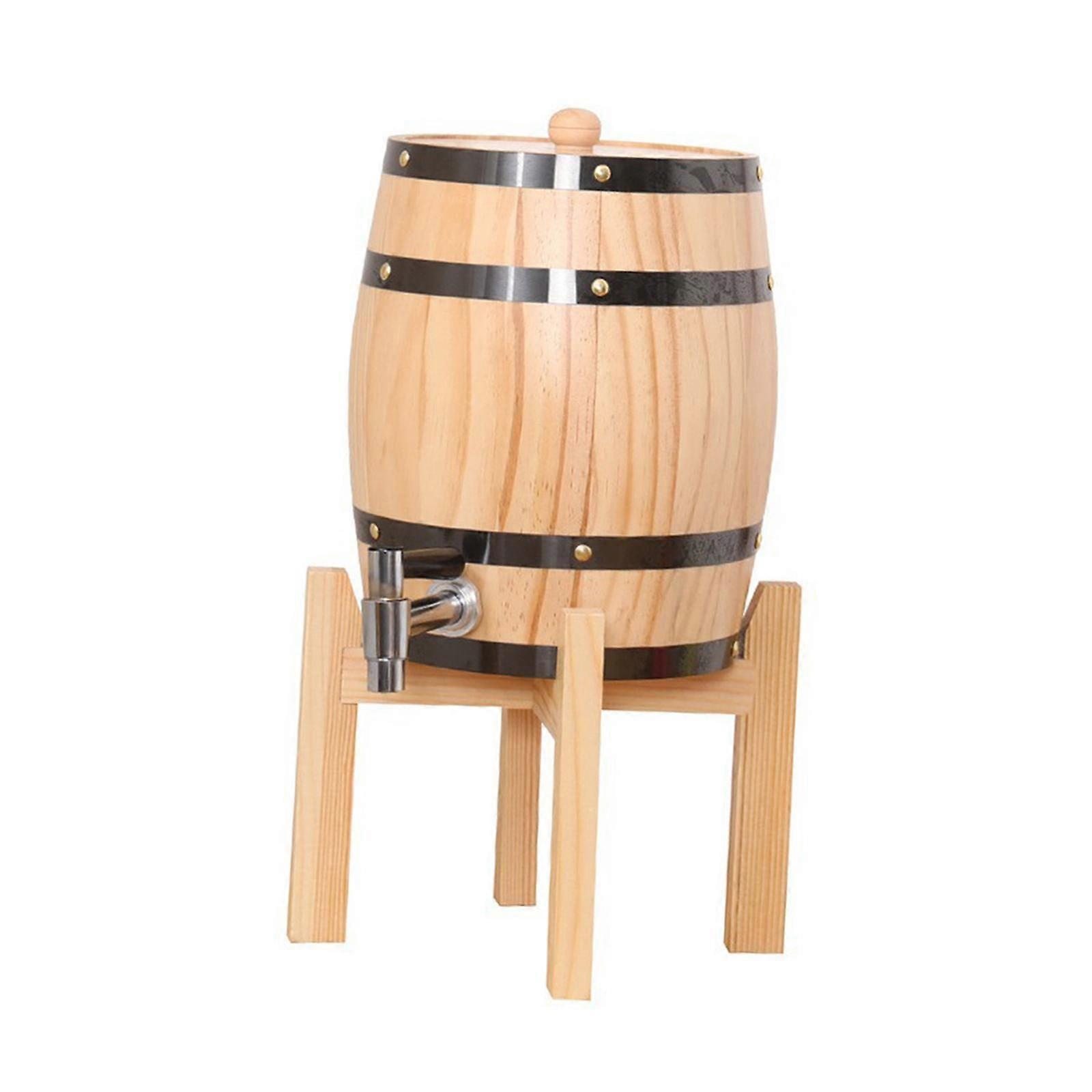 Weinfass 3L Bar Haushalt Integrierter Hahn Margarita Tower Holz Weinfass