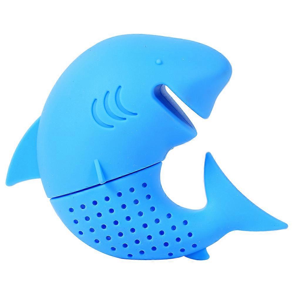 Cute Silicone Loose Tea Leaf Strainer Filter Herbal Spice Infuser Diffuser Colorful Blue