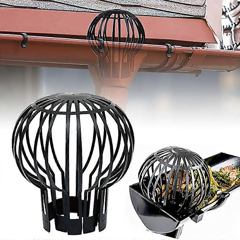 Black plastic terrace drain drain anti-blocking round net cover outdoor balcony rain gutter gutter 1 gutter gutter gutter black 12*14cm