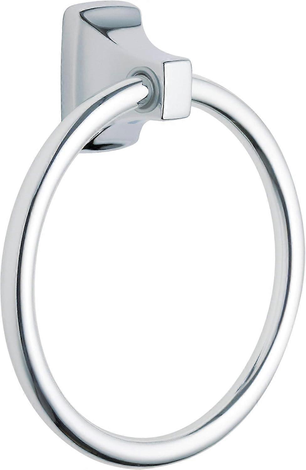 6.9" Diameter Modern Bathroom Hand Towel Ring, Chrome