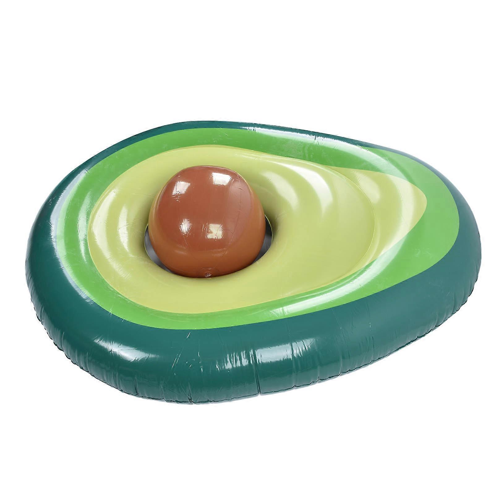 Avocado Pool Float PVC Inflatable Pools Raft Lounger Beach Floaty Party Toys with Ball NO.0270
