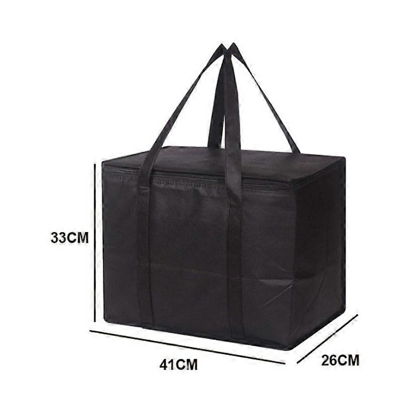Large Insulated Delivery Bags - Spacious & Reusable Grocery Tote for Hot and Cold Items, Lightweight Soft Cooler Bag Perfect for Takeout & Food Delive