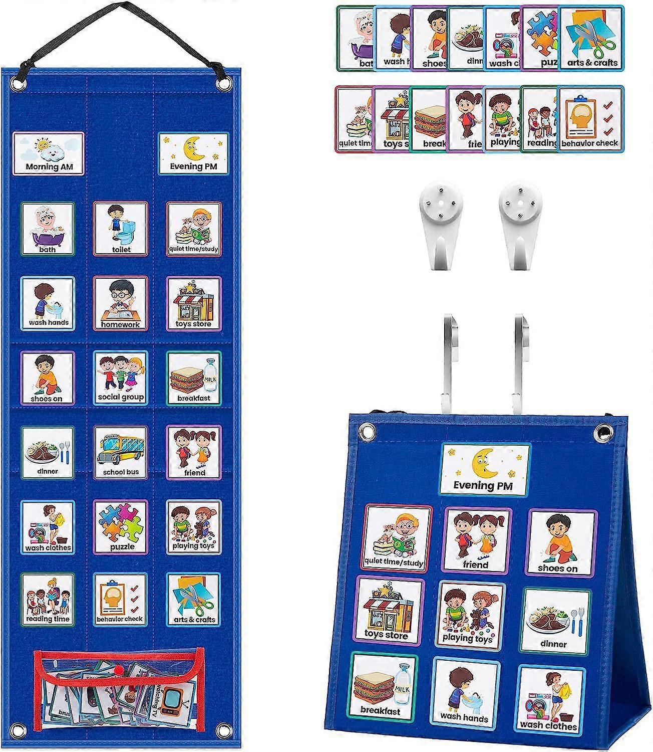 Children's Visual Schedule, Work Plan Daily Planning Chart, Visual Behavioral English Teaching