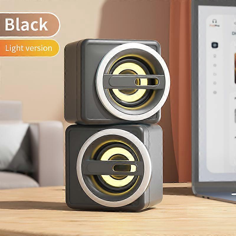 K1 Mini Computer Speakers Sound Box Hifi Stereo Usb Wired Led Light Mobile Phones Pc Laptop Non-bluetooth
