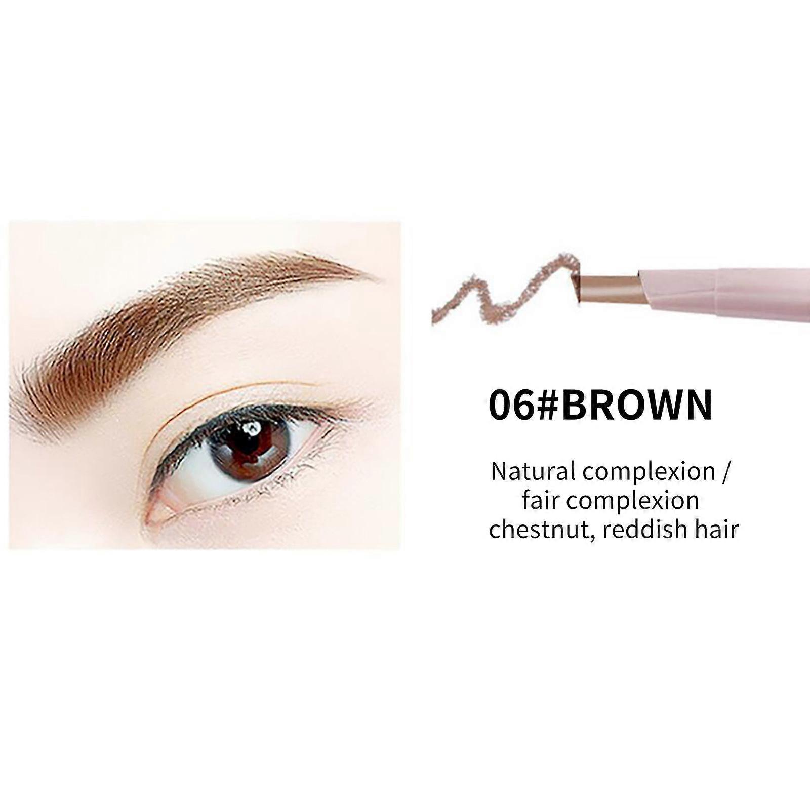 La texture du crayon à sourcils à deux têtes est et fait uniformément