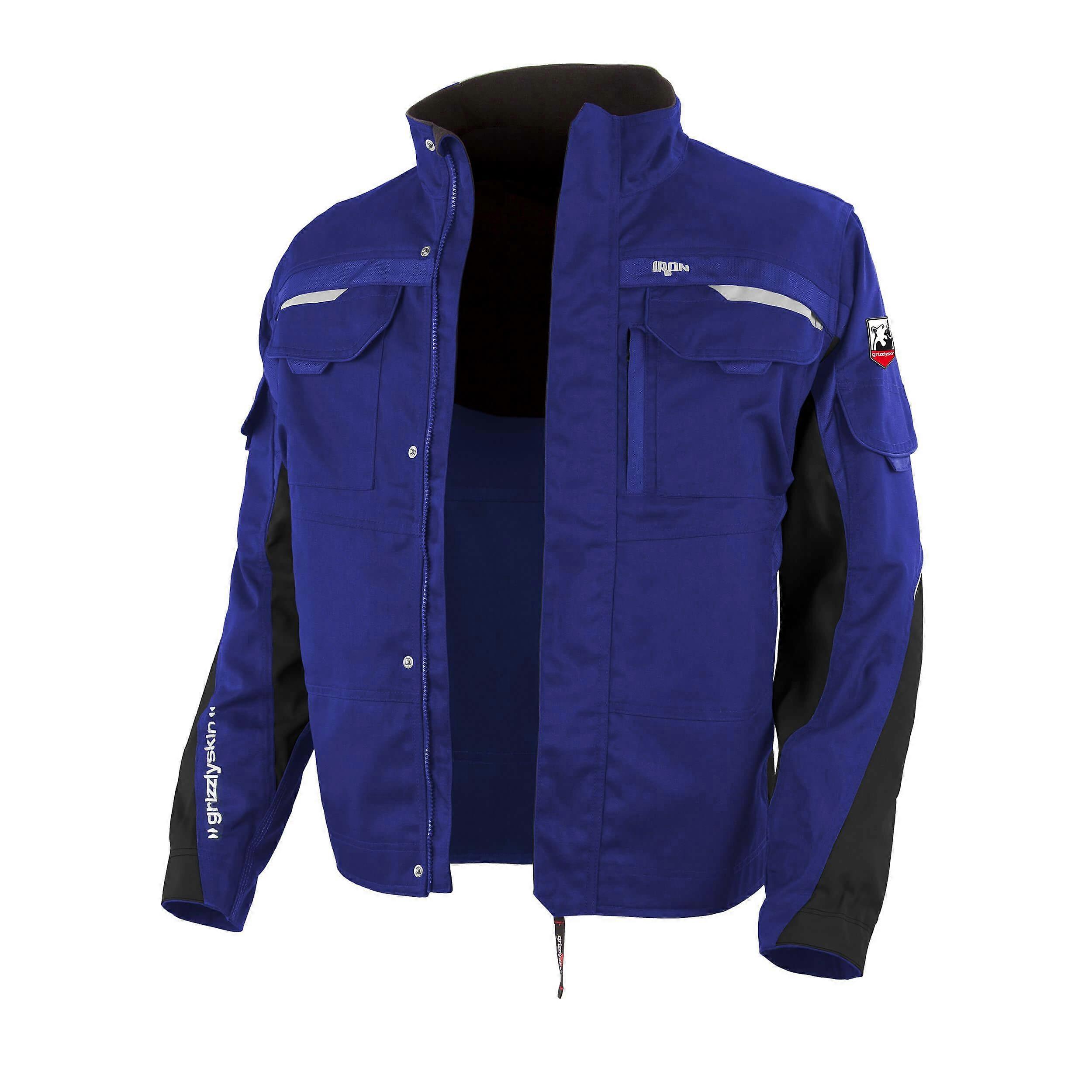 Qualitex giacca in vita GIM39 - giacca sfoderata da artigiano in FERRO in Lyocell, Cordura ed Elasticizzato