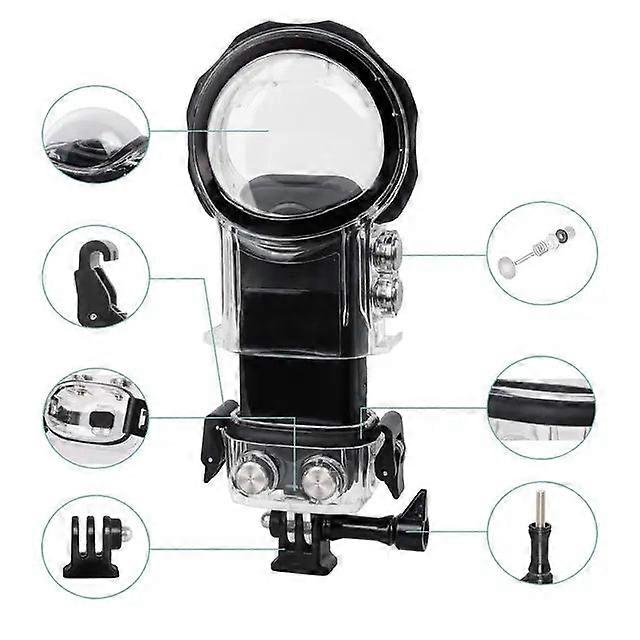 Dive Case X3 - Waterproof Case With Bracket Accessories For Diving And Surfing