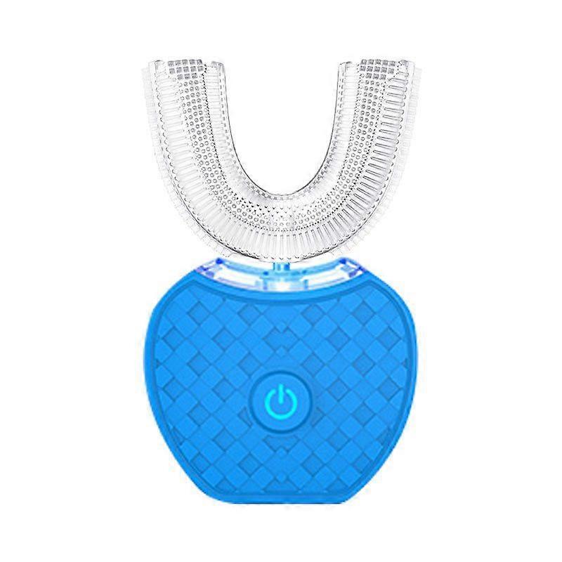 Electric Toothbrush U-Shape Smart Waterproof Blue