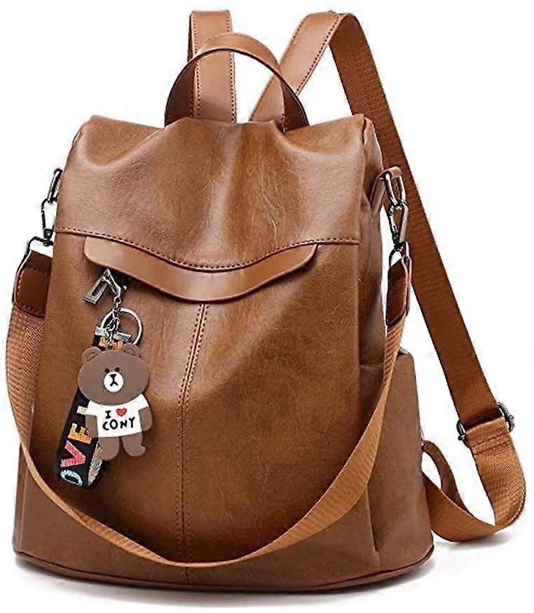 shepretty女性のバックパック盗難防止ショルダーバッグ多機能ランドセル0298PUイエロー