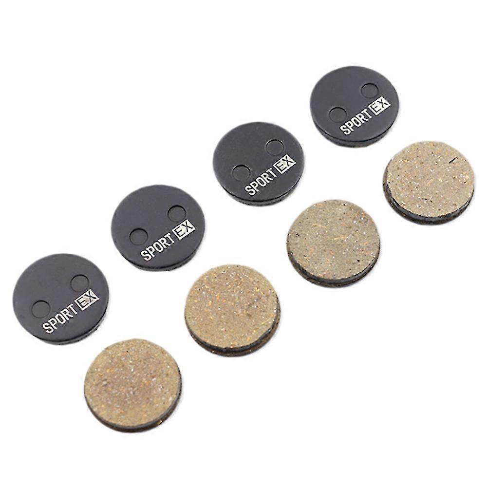 4 Pairs Bicycle Disc Brake Pads For Aons Caliper,diameter Is 21.5mm Round Pads,sport Class Resin