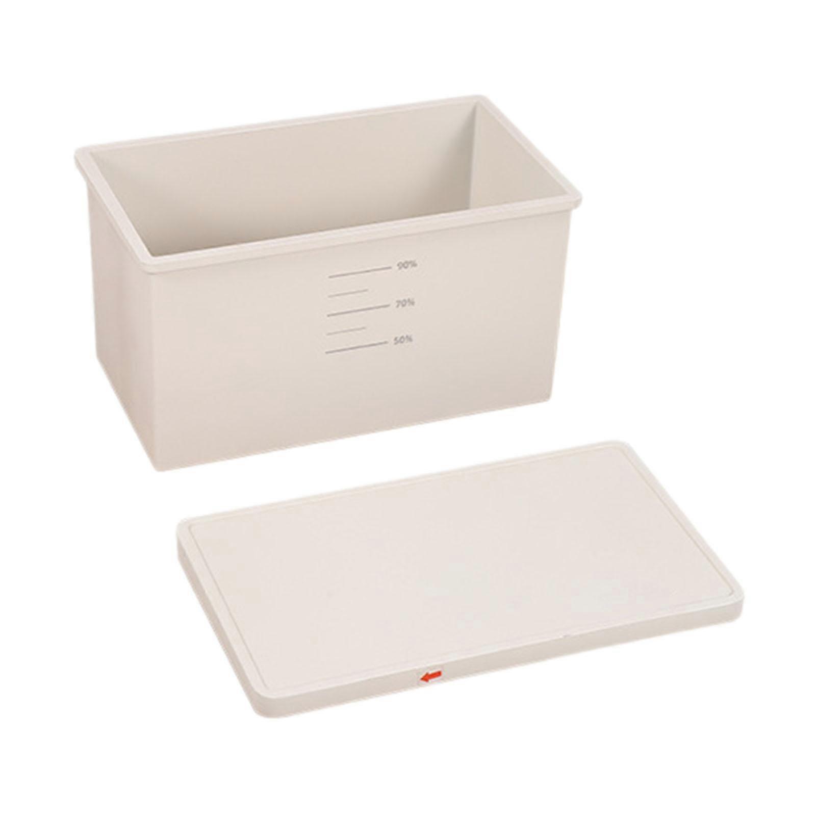 Pullman Loaf Tin Baking Pan Tool Clean Toast Bread Box for Oven Toast Breads white