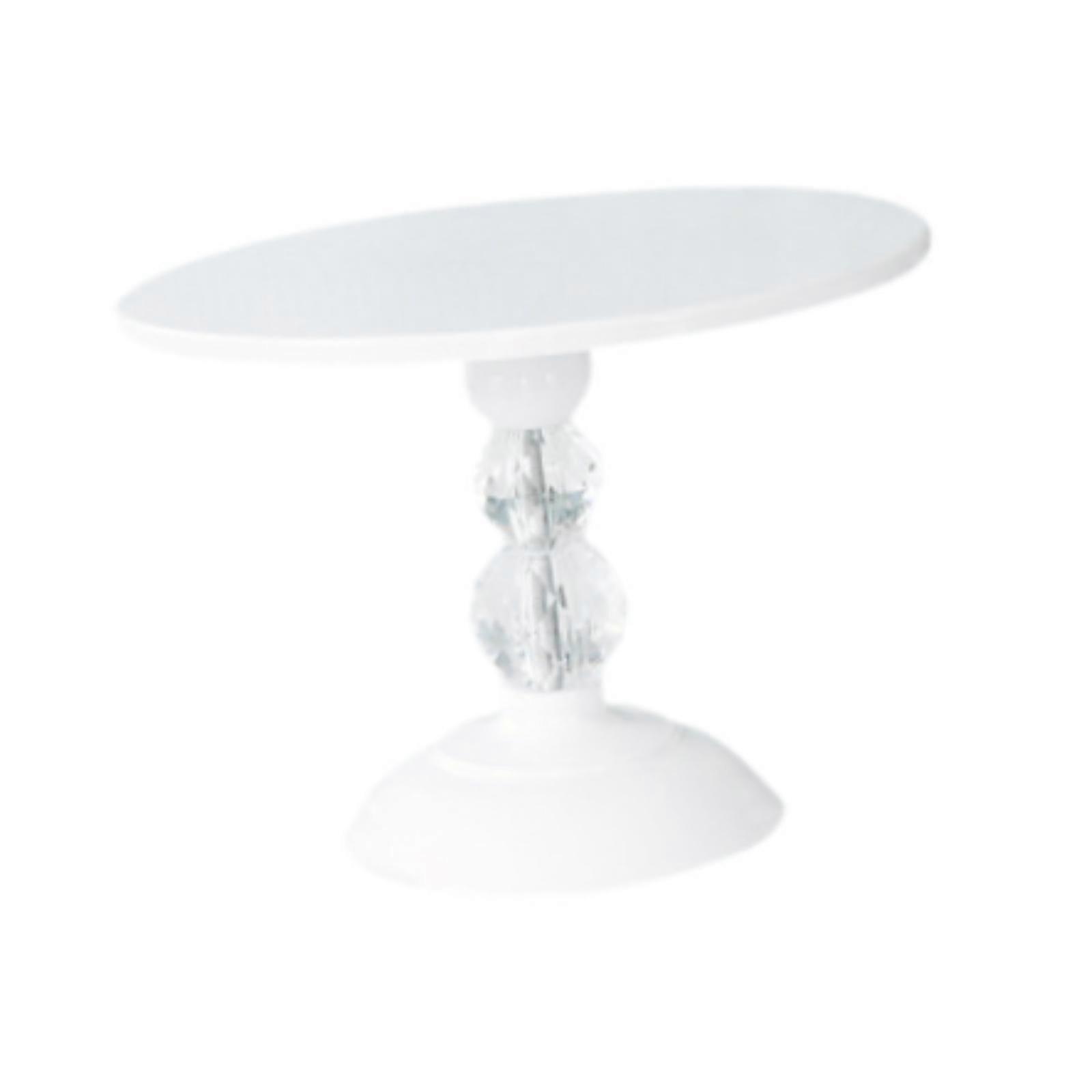 케이크 스탠드 트레이 안정된 베이스 과일 접시 기념일 테이블 아침 식사 음식 화이트