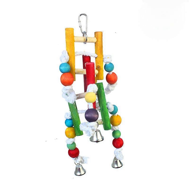 Safe Non-toxic Bird Toys Color Multi-purpose Climbing Ladder Swing Parrot Grinding Claw Grinding Mouth Bite