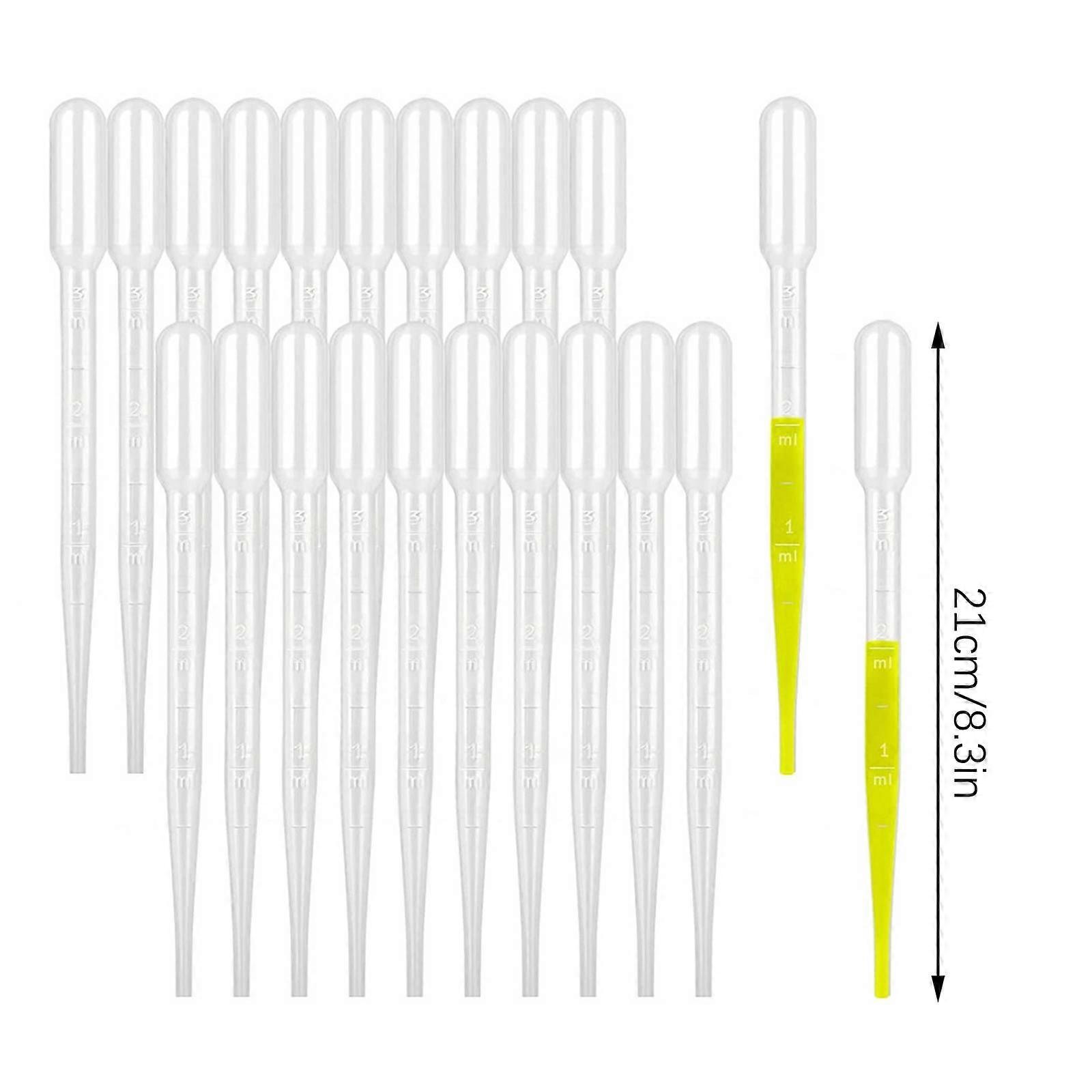 For Stanley Cup Zubehr Moveland 100PCS 1ml/2ml/3ml/5ml Disposable Plastic Transfer Pipettes, Calibrated Dropper Suitable For Science Laboratory