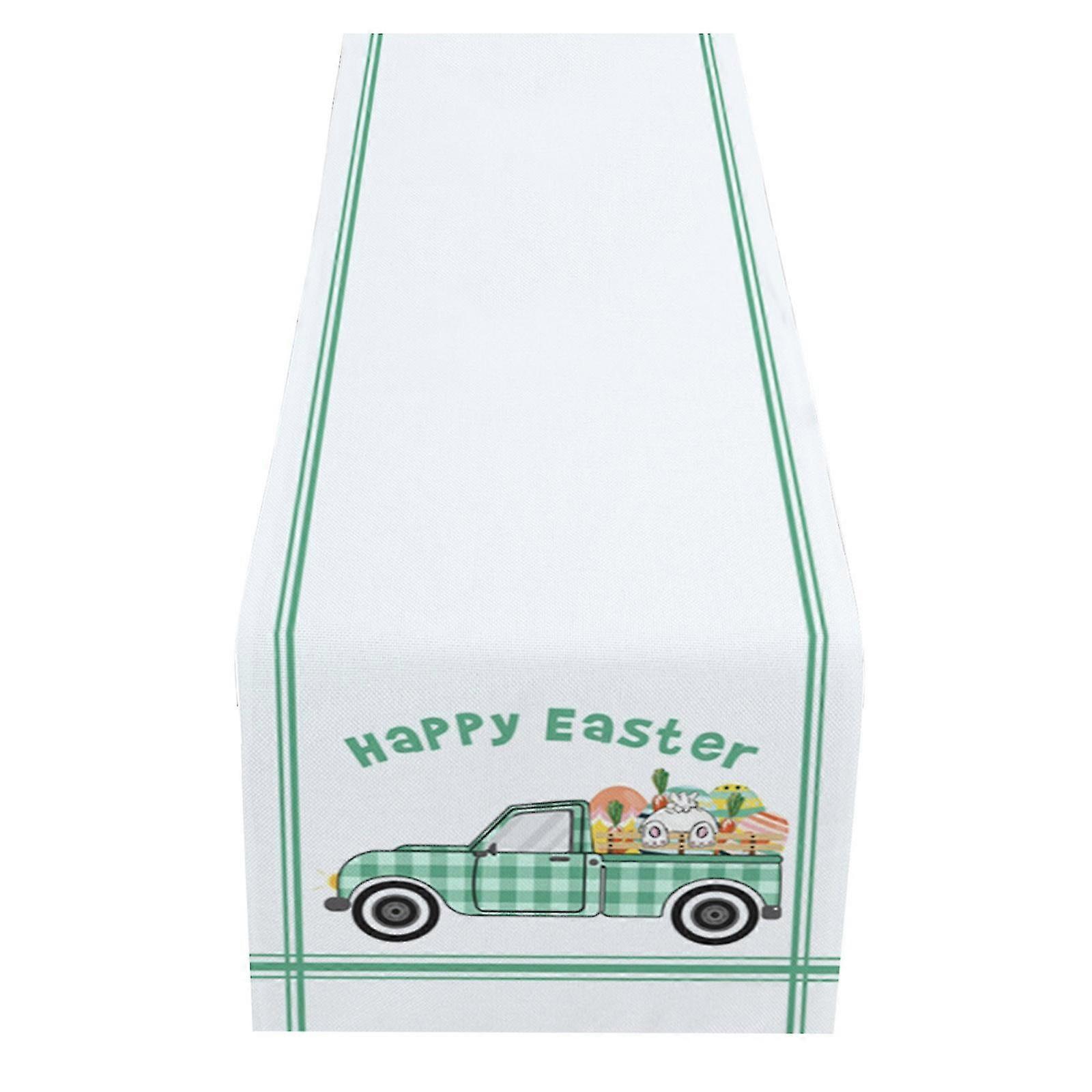 easter bunny table runner, easter holiday kitchen dining table runner for home
