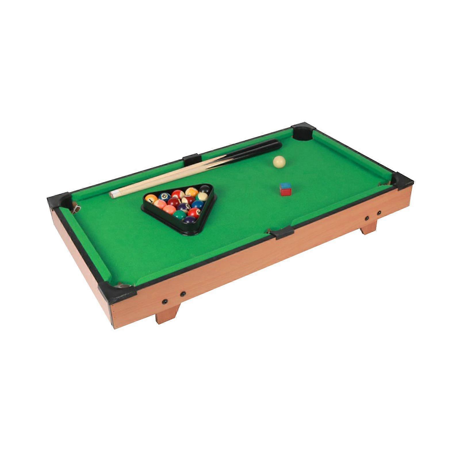 Billiards Game Home Bar Friends Table 2 Billiard Cues Mini Tabletop Pool Set 63cmx38cmx15.5cm