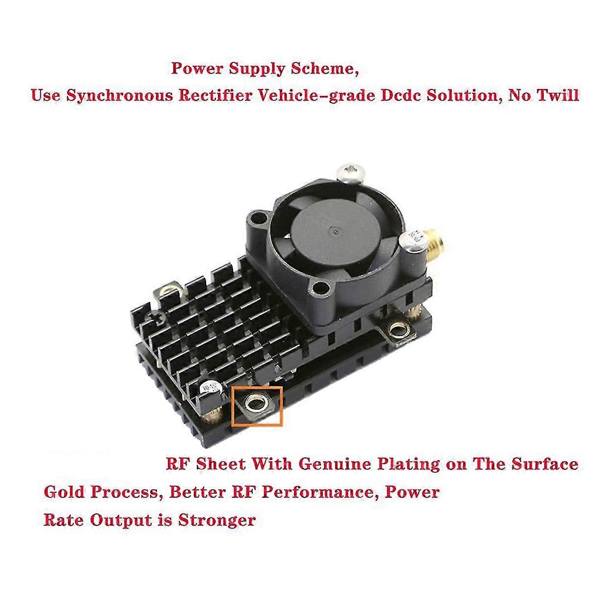 5.8Ghz 2W for FPV Wireless Transmitter TS582000+for FPV Receiver+for FPV Camera Over 20Km 2000MW Vi