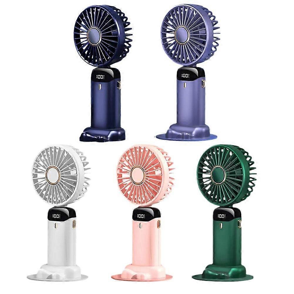 Portable Fan Handheld Fold Office Desktop Multifunctional Folding Double Battery 3000mAh