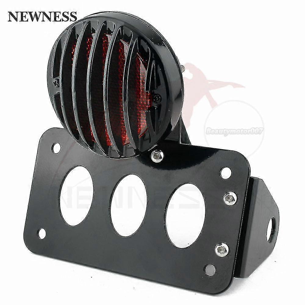 Motorcycle Side Mount License Plate Bracket Tail Light
