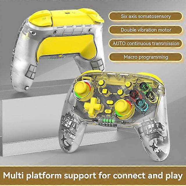 Wireless Controller for Nintendo Switch/Android Six Axis Turbo Function Programmable Keys Switch Gamepad Joystick