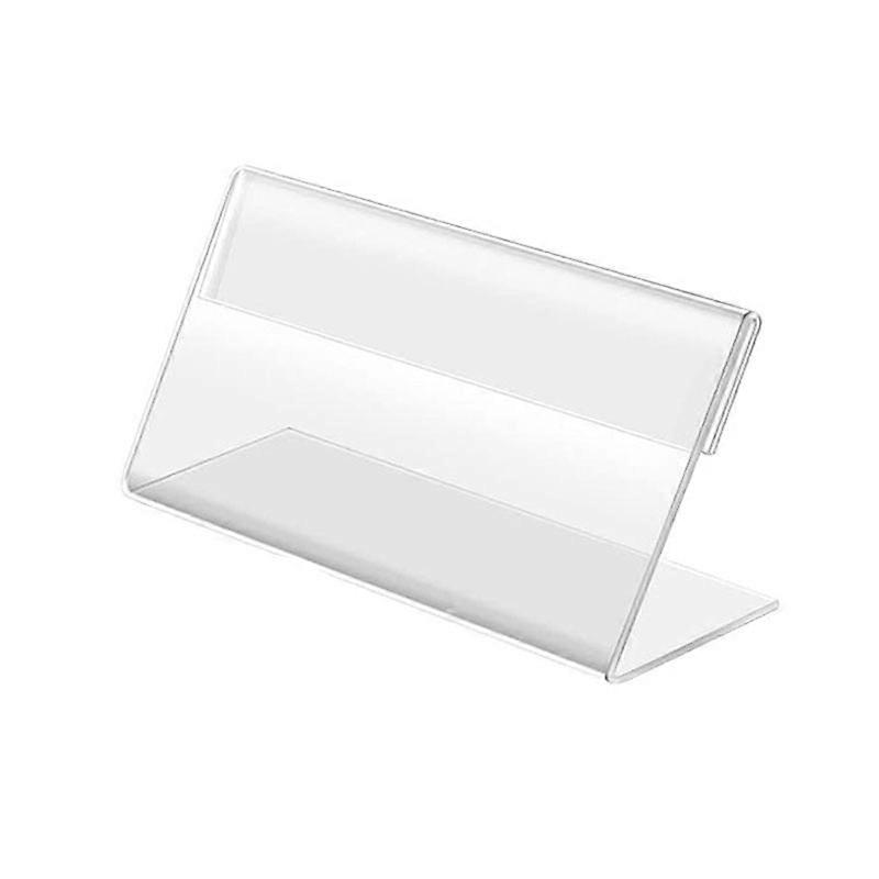 50pcs Sign Display Holder Price Desktop Name Business Card Information Tag Label Counter