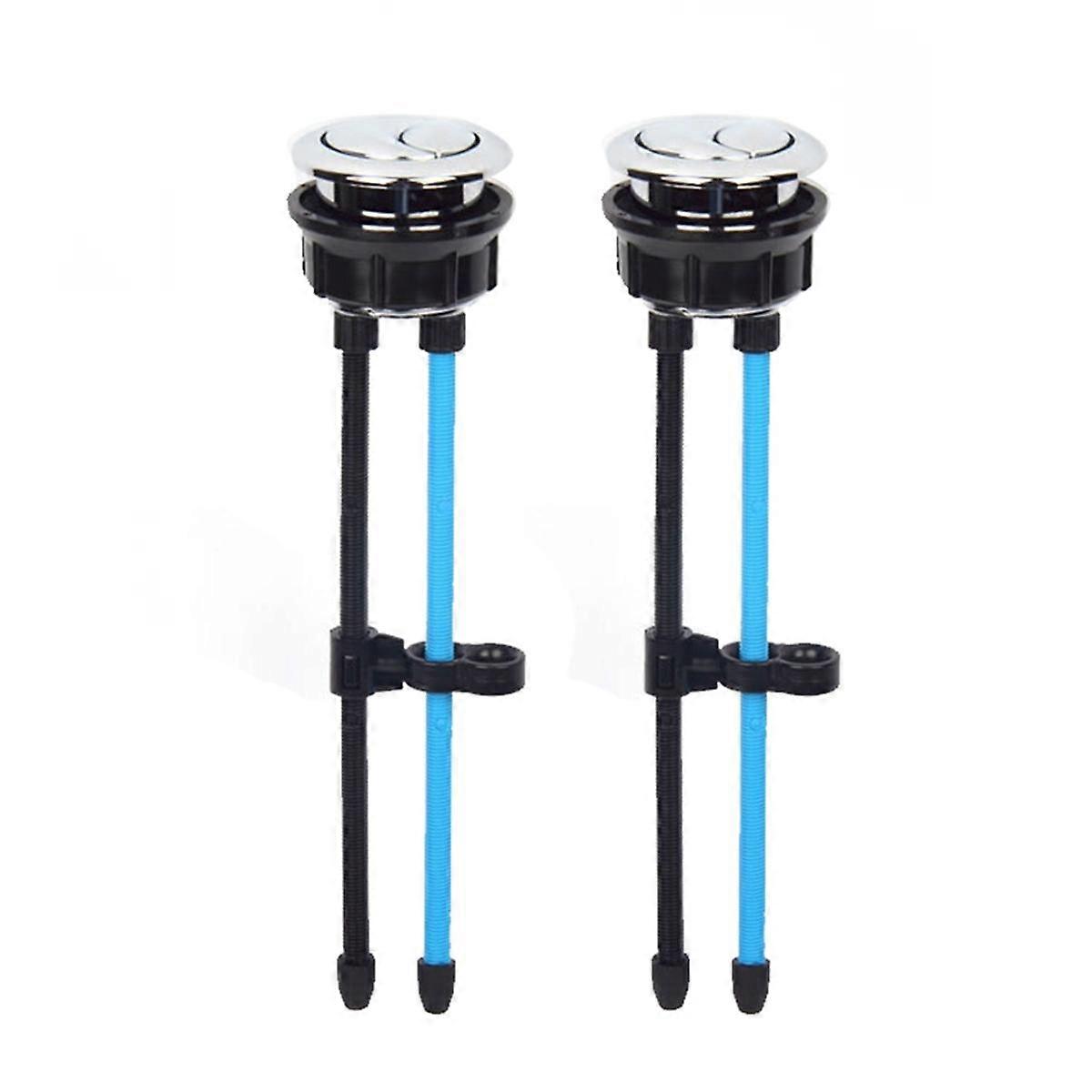 Toilet Tank Button Dual Push Flushing Toilet Button Replacement Toilet Flush Button with Thread 38m