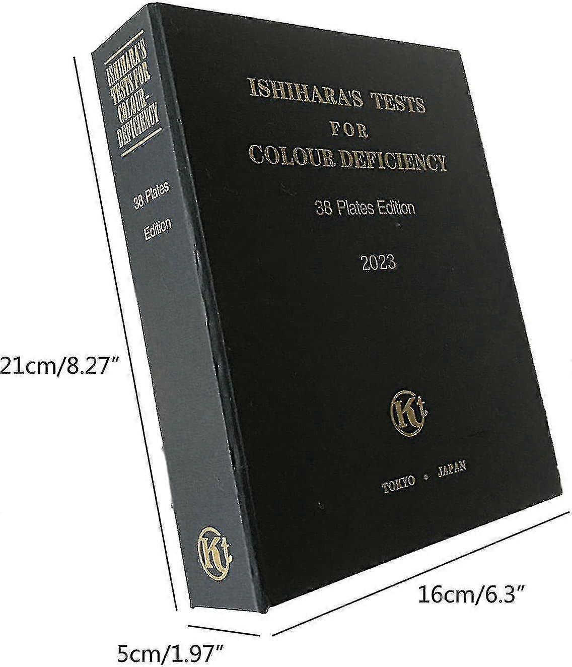 2024 Ishihara Color Blindness Test Book - 38 Plates, Optometry Vision Testing Charts for Color Deficiency