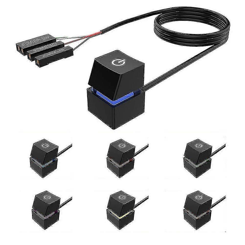 Portable On/off Pc Button Switch Cable Desktop Computer Switches Extension Cord 400cm Multicolor Li