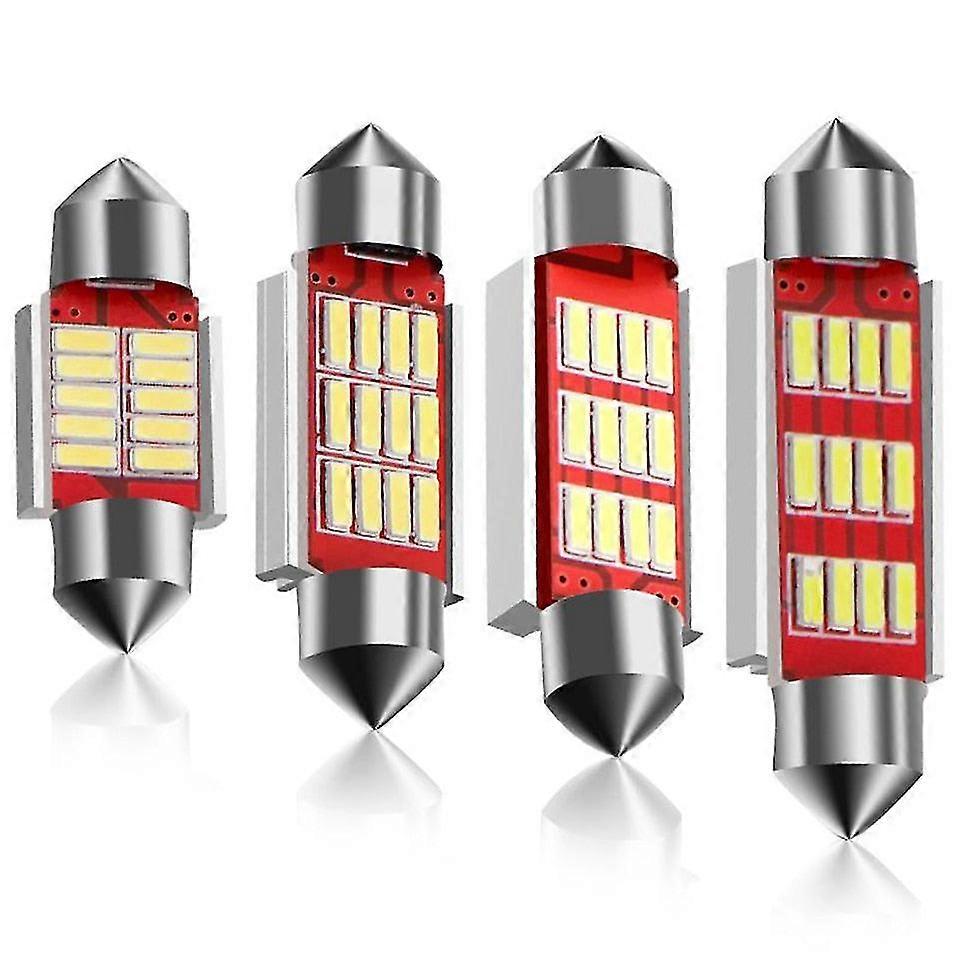 1Pcs led c5w c10w car reading light auto festoon interior dome lamp bulb smd 31mm 36mm 39mm 41mm 6000k white car styling