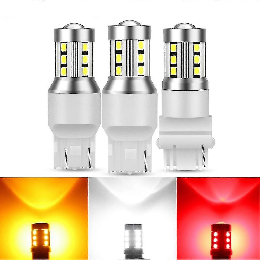 1Pcs t20 led 7443 7440 w21w w21/5w wy21w led bulb t25 3156 3157 p27w p27/7w car turn signal lights reverse lamp 12v auto white